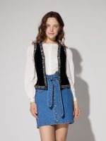 Αμάνικο βελούδινο γιλέκο - Image 4