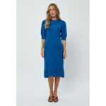 Tana Mock Neck Half Sleeve Midi Dress - Image 2