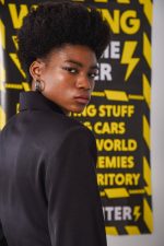 STRIKE CROP BLAZER Black