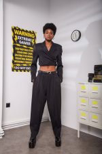 STRIKE CROP BLAZER Black - Image 4