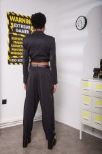 STRIKE CROP BLAZER Black - Image 3