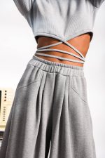 CARDS CROP TOP GREY - Image 2