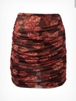 Φούστα Floral Mya Μπορντώ - Image 3