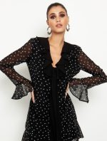 Φλοράλ φόρεμα με κορδέλα - Image 2