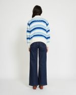 KNITTED CARDIGAN WITH GEOMETRIC PATTERN - Image 3