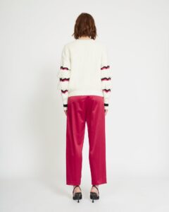 MAGLIA CON DECORI A CONTRASTO - Image 2
