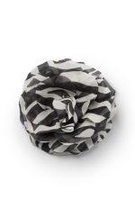 ZEBRA FLOWER BROOCH
