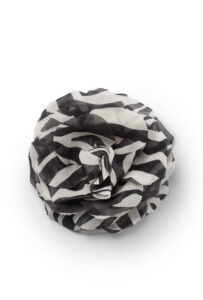 ZEBRA FLOWER BROOCH