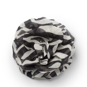 ZEBRA FLOWER BROOCH
