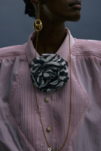 ZEBRA FLOWER BROOCH - Image 2
