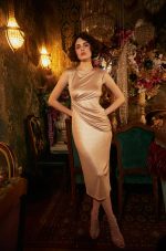 Μεταλλιζέ φόρεμα ντραπέ