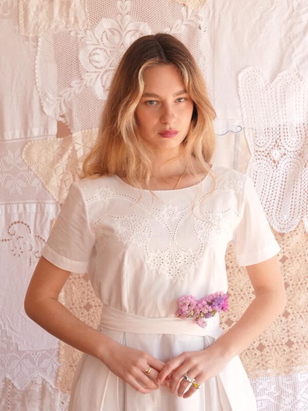 IMG_9403 moineau φόρεμα σε λευκό - Image 2