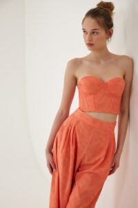 Charis Top (coral )