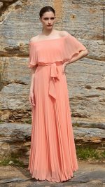 Φόρεμα πλισέ με βολάν - Image 3