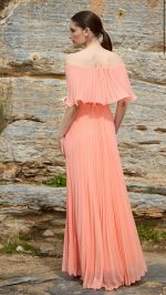 Φόρεμα πλισέ με βολάν - Image 4