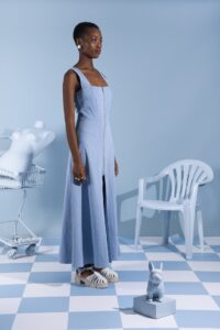 BRITNEY DRESS LIGHT BLUE - Image 2