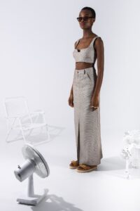 RACHEL MAXI SKIRT BROWN