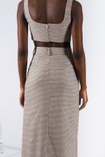 RACHEL MAXI SKIRT BROWN - Image 2