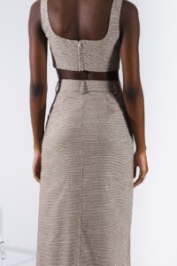RACHEL MAXI SKIRT BROWN - Image 2