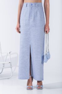 RACHEL MAXI SKIRT LIGHT BLUE - Image 2