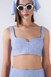 RACHEL TOP LIGHT BLUE - Image 5