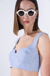 RACHEL TOP LIGHT BLUE - Image 3