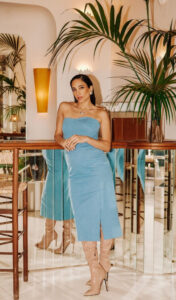 BLUE DIAMOND DRESS