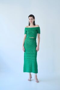 Set Skirt Maxi with Top Off Shoulder