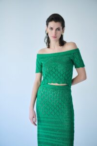 Set Skirt Maxi with Top Off Shoulder - Image 2