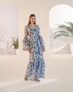 Κιμονό Floral Mya Μπλε - Image 4