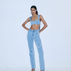 Denim Trouser Hearts