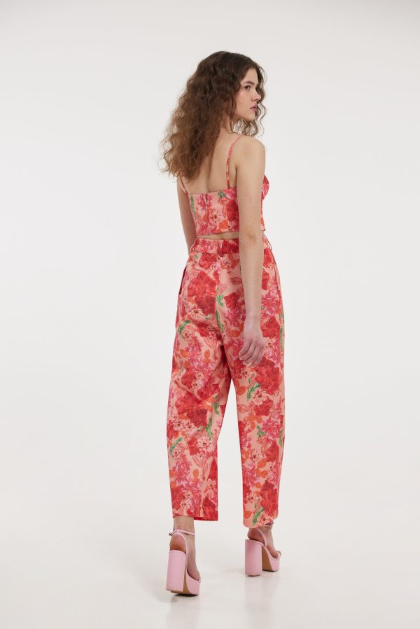 Charis Top (Coral Flowers) - Image 3