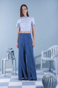 JOEY CROP SHIRT LIGHT BLUE