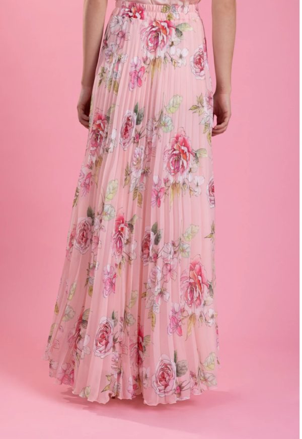 Φούστα πλισέ με λουλούδια - Image 4