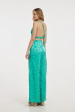 Yvonne Pants (Satin Aqua) - Image 2
