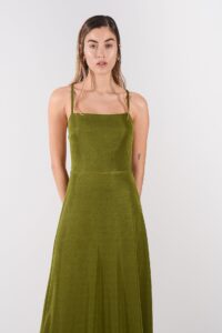VICTORIA DRESS OLIVE - Image 3