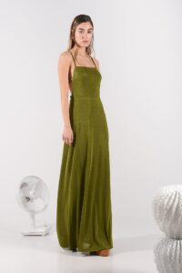 VICTORIA DRESS OLIVE - Image 2