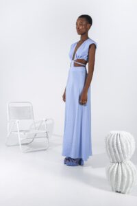 MELANIE C DRESS ciel - Image 2