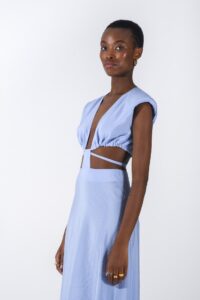 MELANIE C DRESS ciel - Image 5