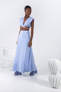 MELANIE C DRESS ciel - Image 4