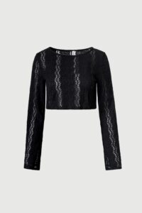 SUNRAYS CROP TOP black