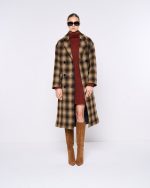 DOUBLE-BREASTED CHECKED COAT - Image 3