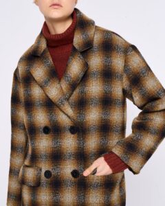 DOUBLE-BREASTED CHECKED COAT - Image 2