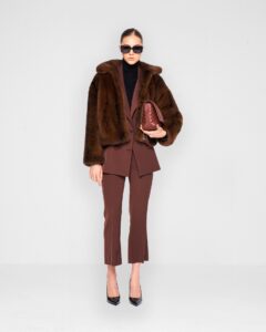 SHORT FAUX FUR COAT