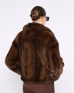 SHORT FAUX FUR COAT - Image 3
