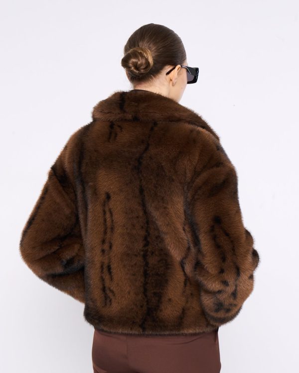 SHORT FAUX FUR COAT - Image 3