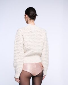 KNITTED CROP CARDIGAN - Image 2