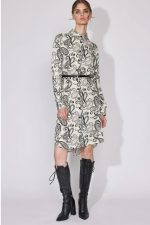 Φόρεμα-πουκαμίσα εμπριμέ