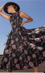 Φόρεμα μίντι με ανοιχτή πλάτη - Image 3