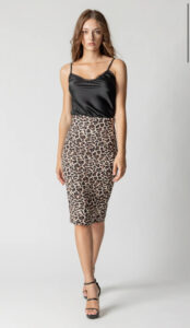 Μίντι φούστα animal print